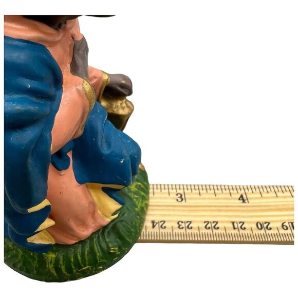 Vtg Fontanini Nativity Figurine Wiseman Black Paper Mache Christmas 7.5” Scale - Picture 9 of 9